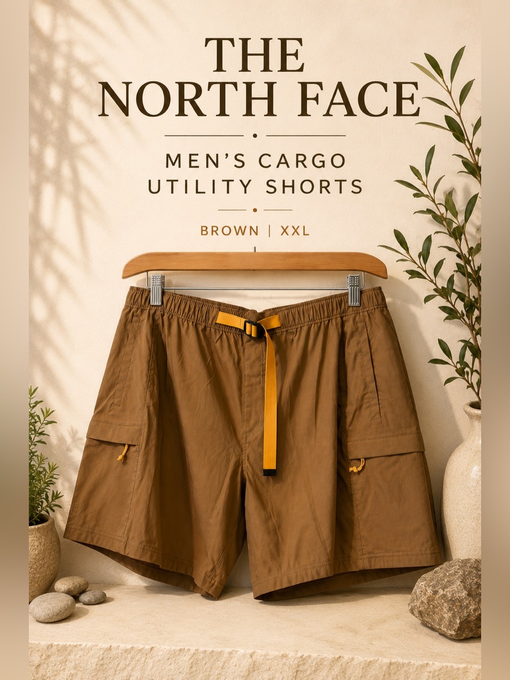 The North Face Men’s Cargo Utility Hiking Shorts Brown XXL